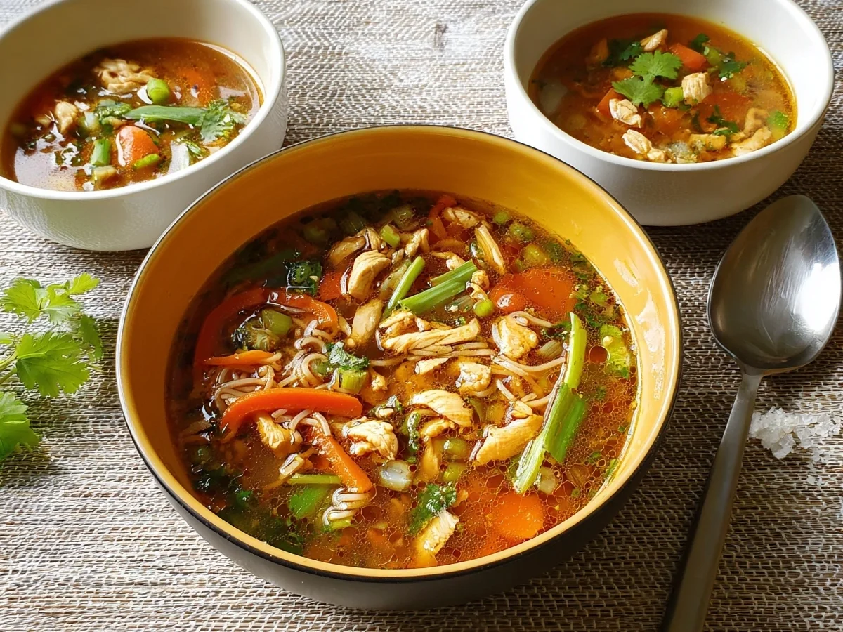 Würzige Asia Suppe mit Huhn & frischem Gemüse - Bild 2