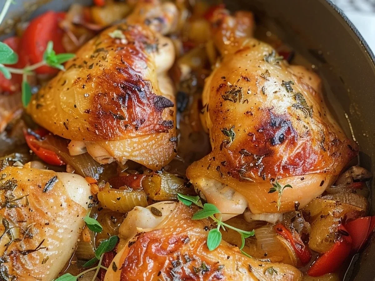 Zarte Hähnchenschenkel in der Pfanne schmoren: Mein Rezept - Bild 2