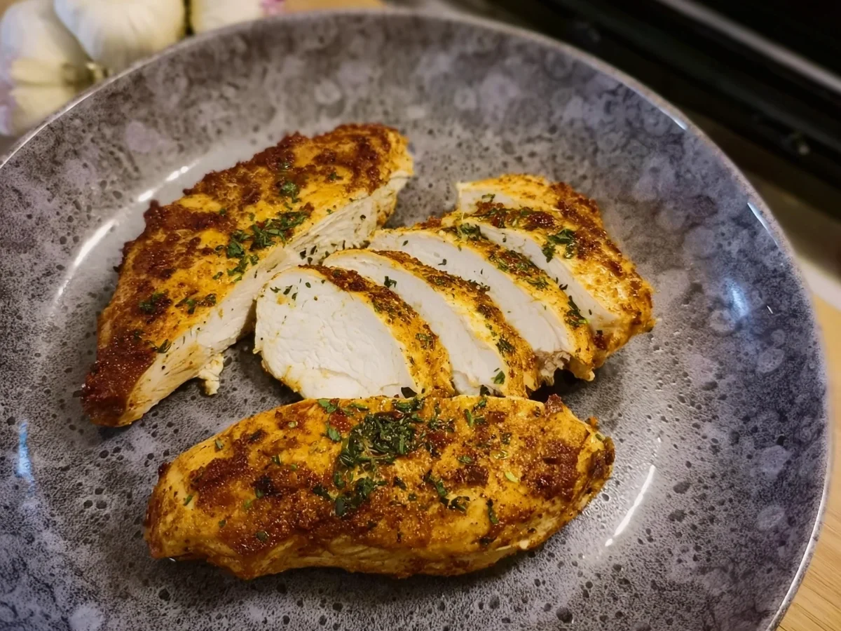 Air Fryer Hähnchenfilet: Saftig, schnell, lecker - Beitragsbild