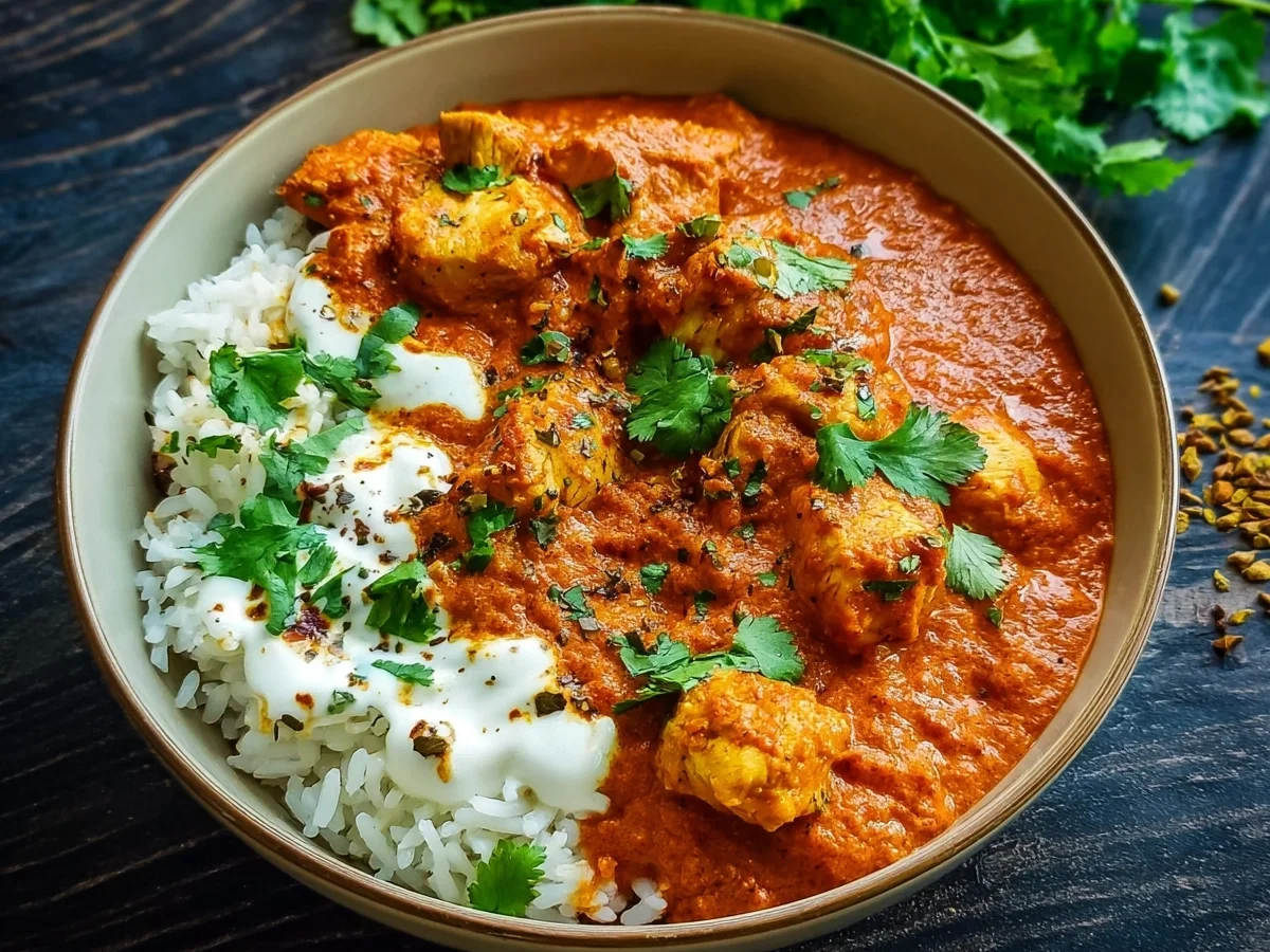 Chicken Tikka Masala: Indisches Hähnchencurry Rezept - Beitragsbild