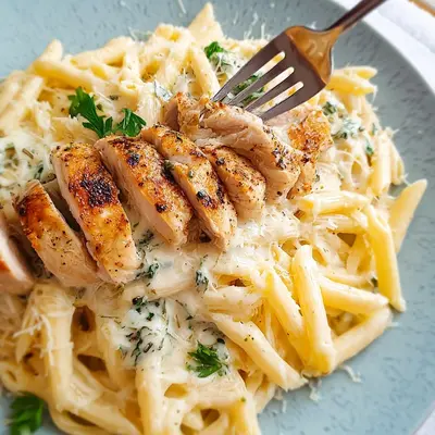 Cremige Hähnchen Alfredo Pasta: Einfach & unwiderstehlich