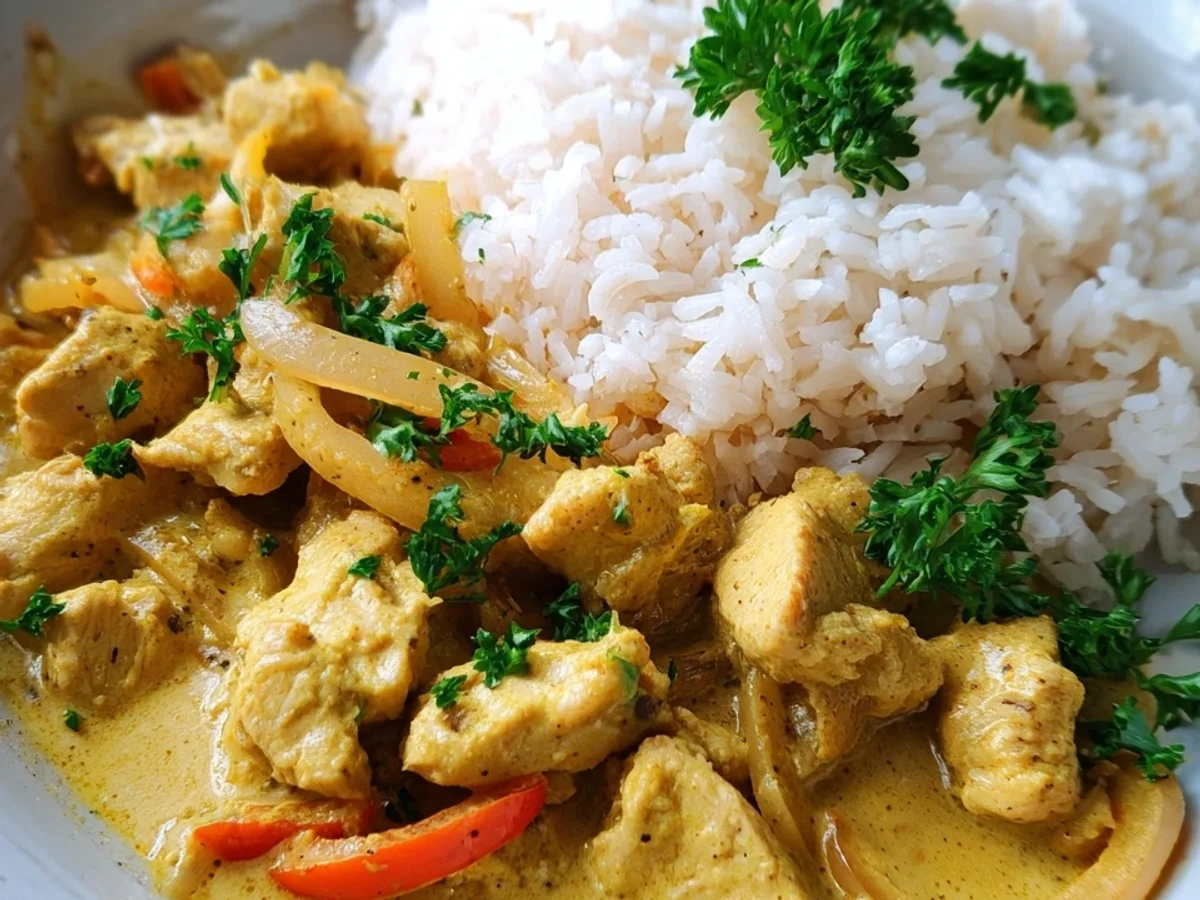 Cremiges Curry-Geschnetzeltes: Mein schnelles Seelenfutter - Beitragsbild