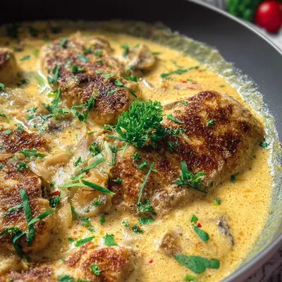 Cremiges Hähnchenfilet: Frischkäse-Parmesan-Soße Traum