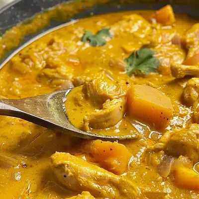 Cremiges Kürbis-Hähnchen-Curry: Exotisch & Herzhaft