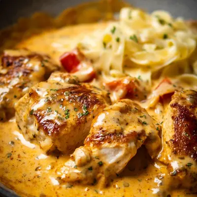 Cremiges Paprika-Sahne-Hähnchen ohne Fix
