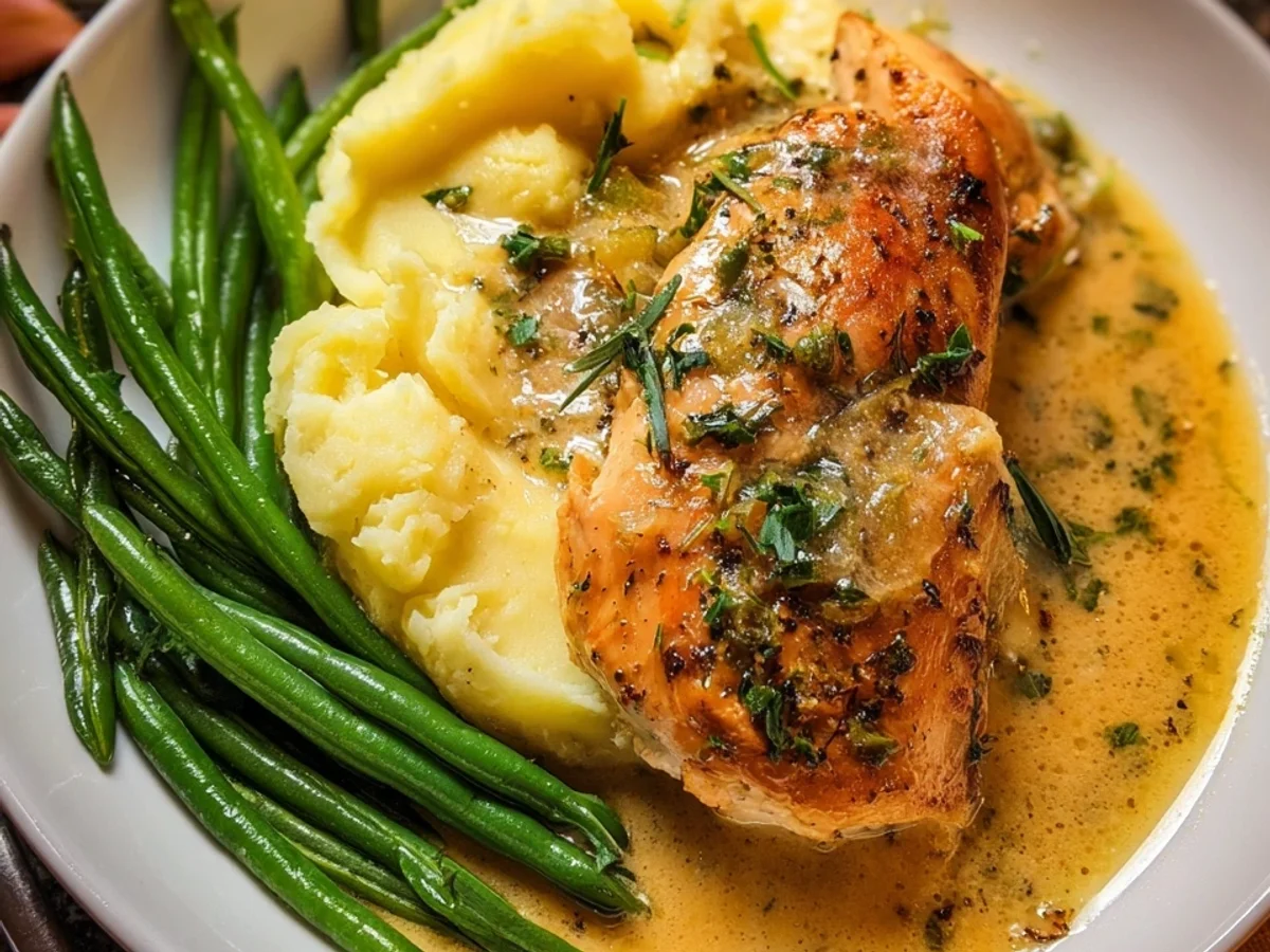 Cremiges Parmesan Butter Hähnchen: Schnell & lecker - Beitragsbild