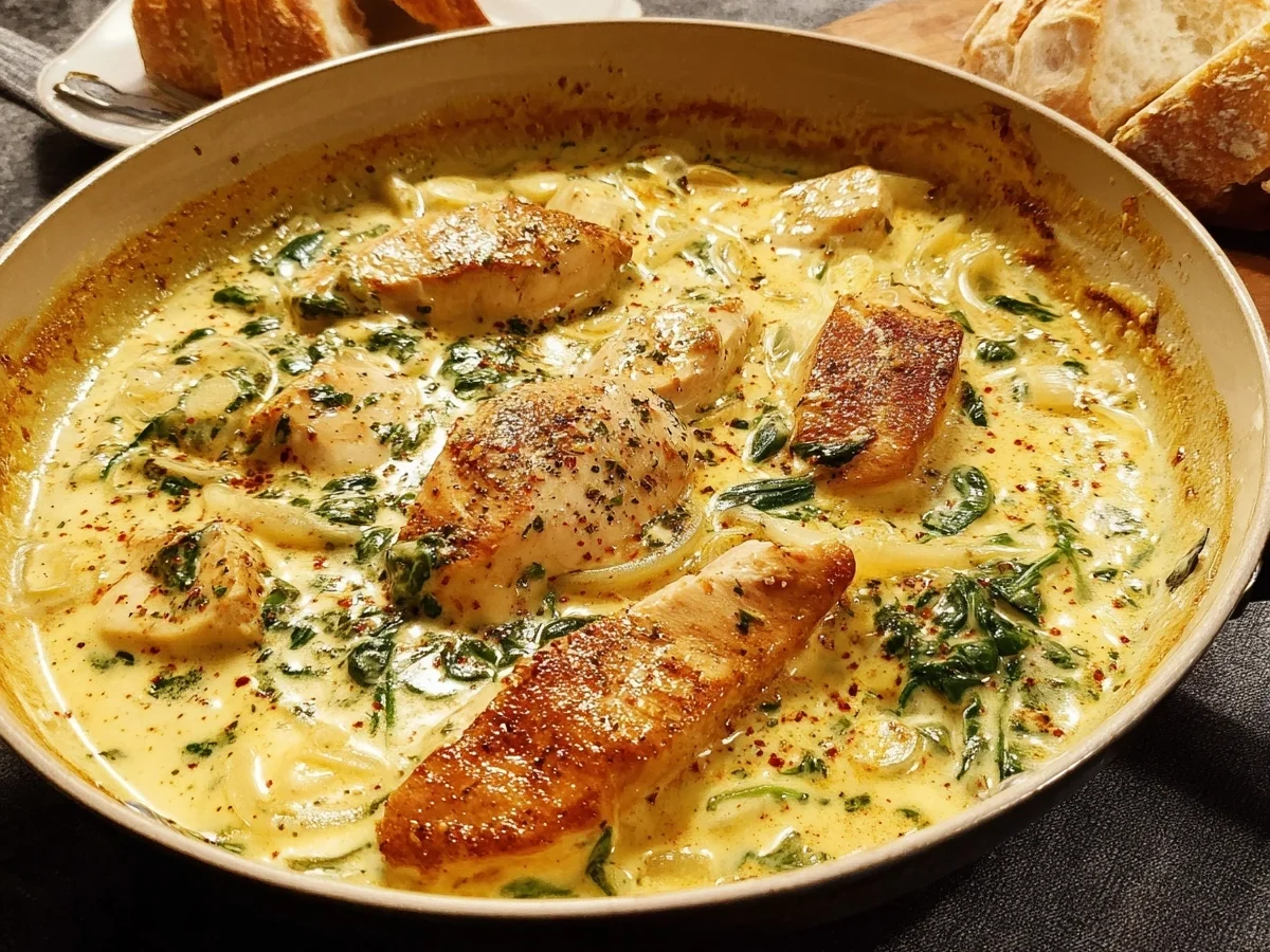 Cremiges Philadelphia Hähnchen: Einfaches Ofengericht - Beitragsbild
