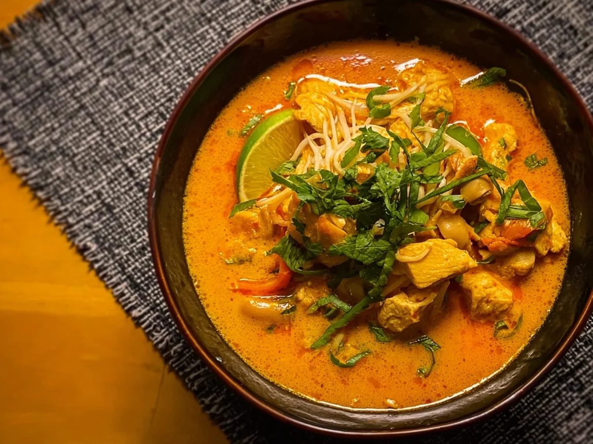 Einfache Thailändische Puten-Suppe mit Kokosmilch - Beitragsbild