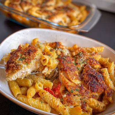 Einfacher Parmesan Hähnchen Auflauf für die Familie