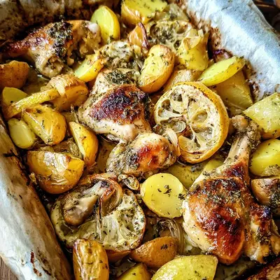 Griechisches Hähnchen mit Kartoffeln: Familienliebling