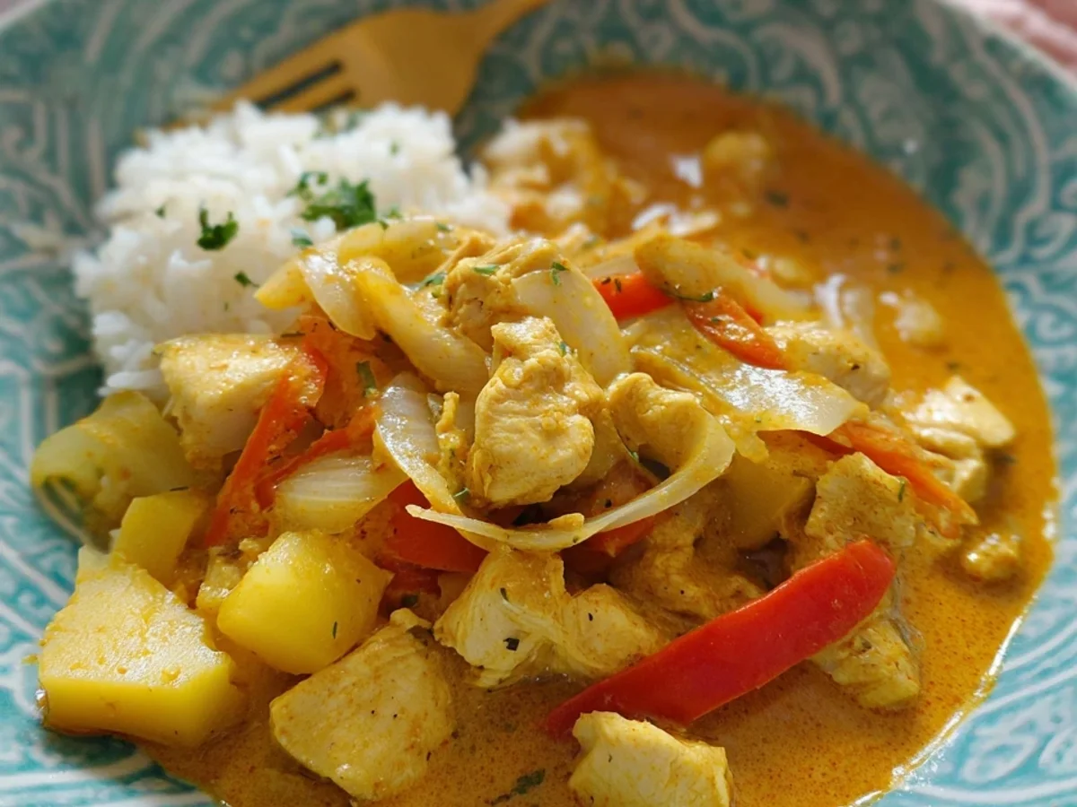 Hähnchen Curry für Kinder: Mild & einfach zubereitet - Beitragsbild