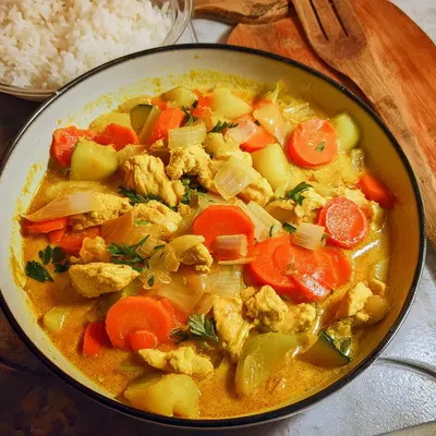Hähnchen Curry mit Gemüse & Kokosmilch: Einfach & Lecker