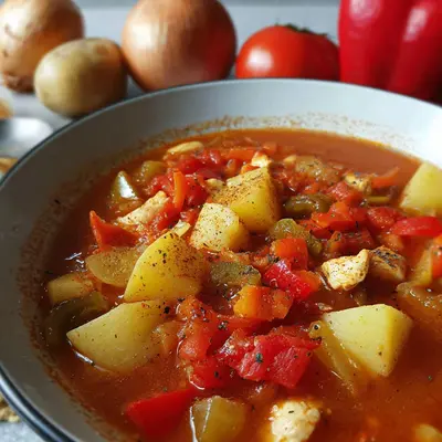 Hähnchen Gulaschsuppe: Einfaches Familienrezept