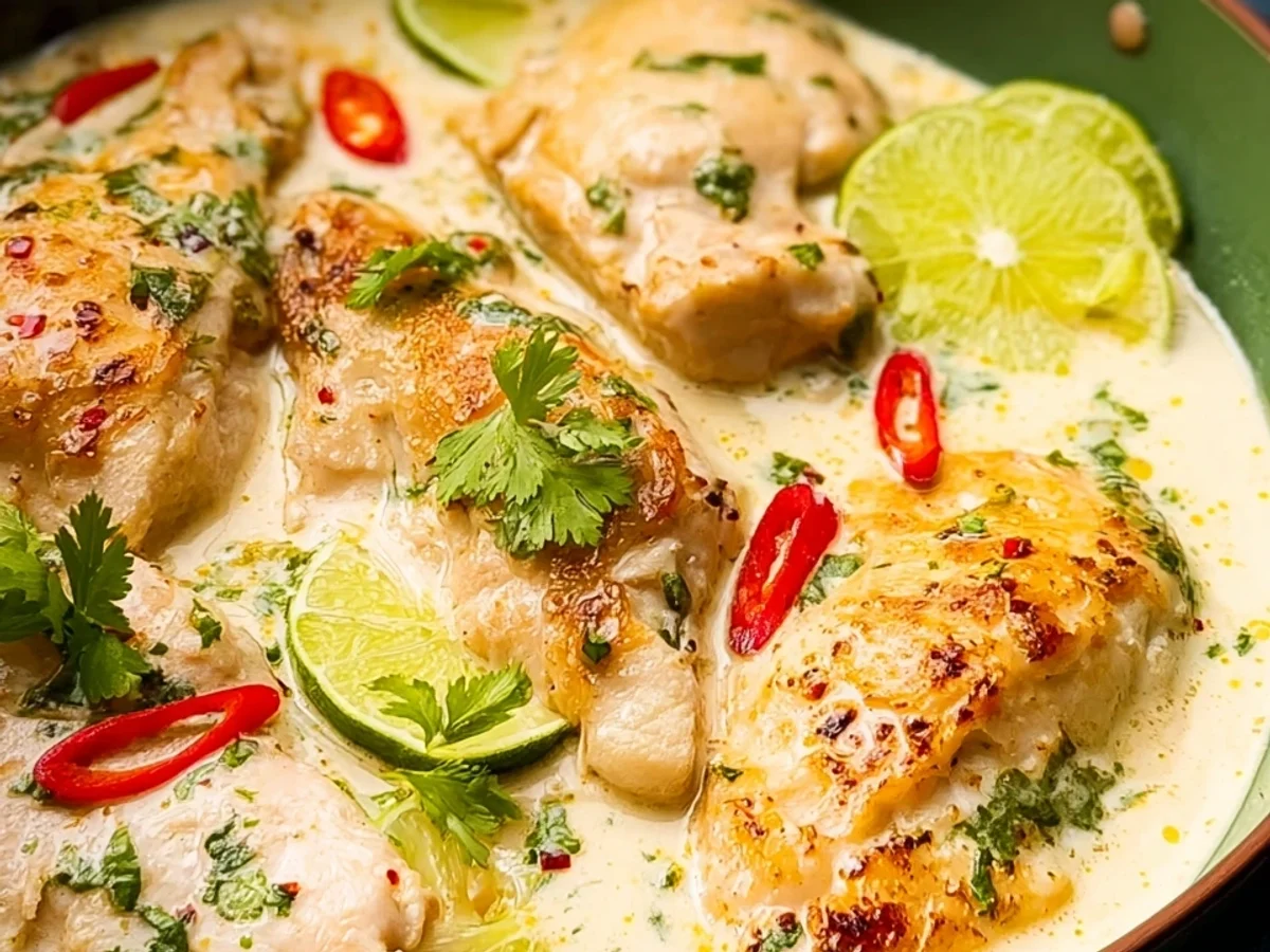 Hähnchen Kokos-Limette: Schnelles Hauptgericht - Beitragsbild