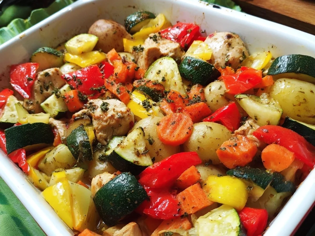 Hähnchen & Ofengemüse: Schnell, einfach, lecker - Beitragsbild