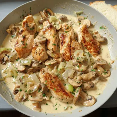 Hähnchen-Pilz-Geschnetzeltes: Einfach & lecker zubereitet