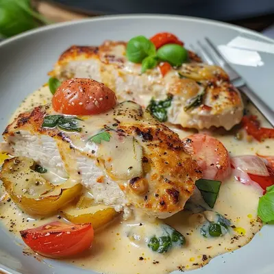 Hähnchenbrust mit Frischkäse Ofen: Cremig & Zart