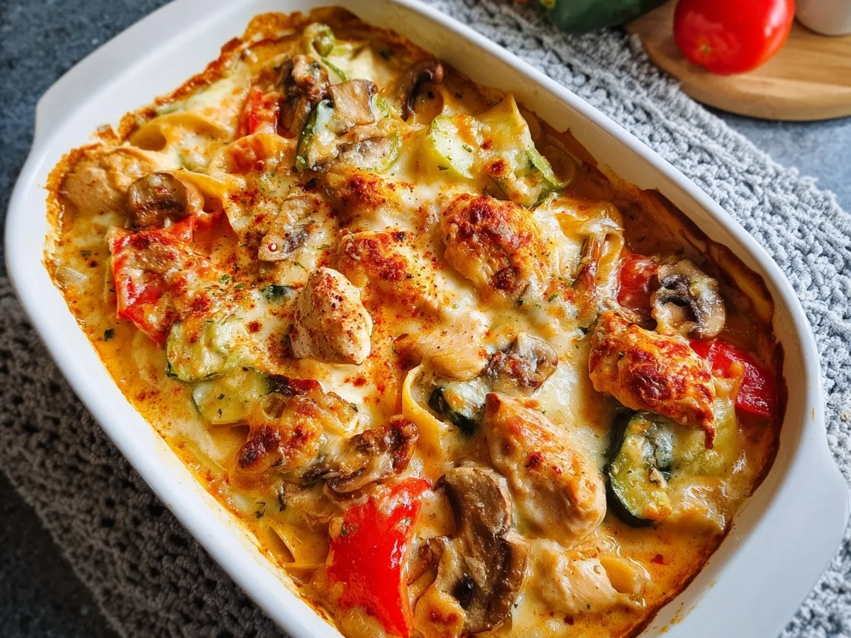 Hähnchenbrustfilet Auflauf: Einfaches Familienrezept - Beitragsbild