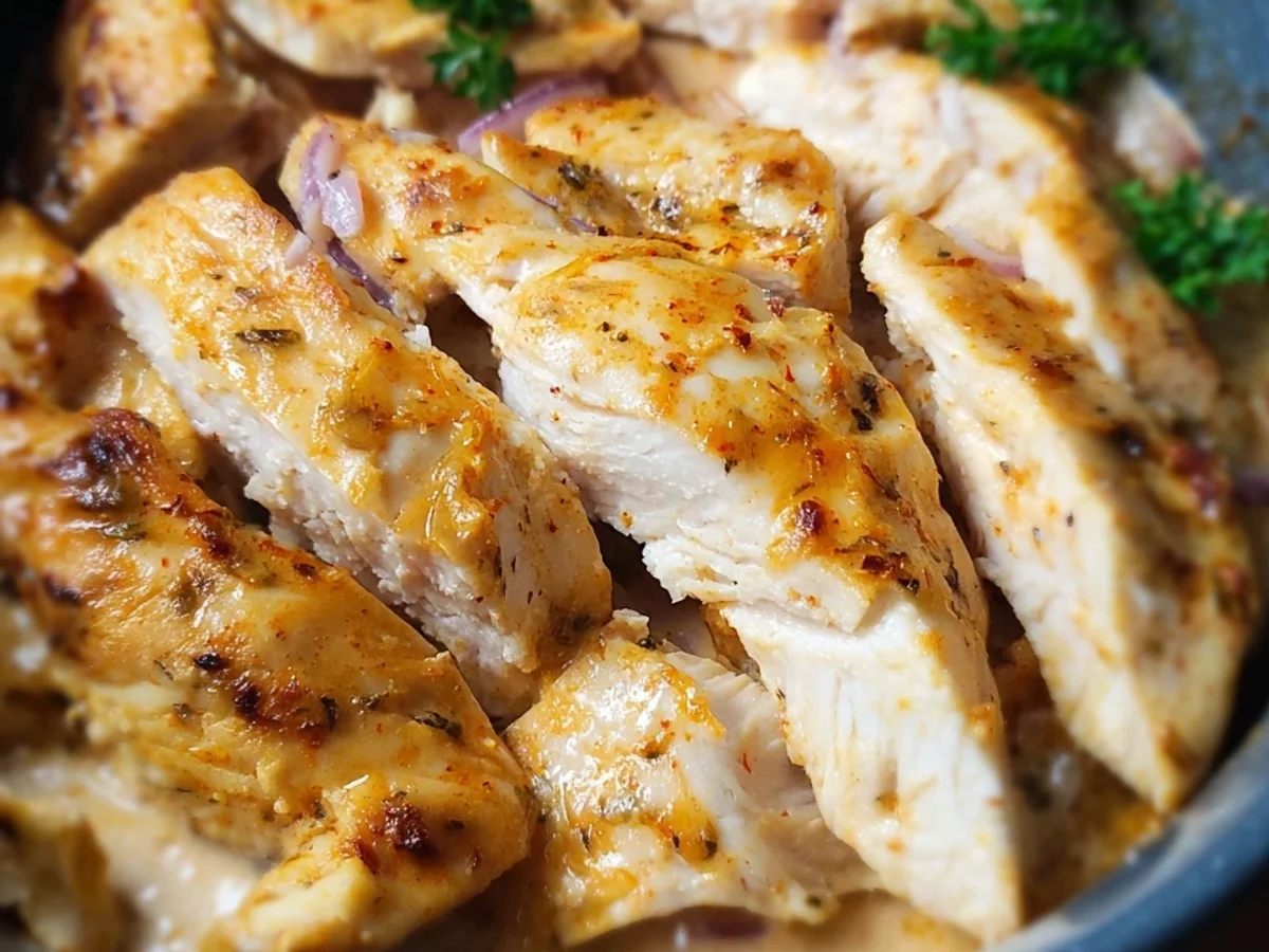 Hähnchengeschnetzeltes aus der Heißluftfritteuse: Schnell & Saftig - Beitragsbild