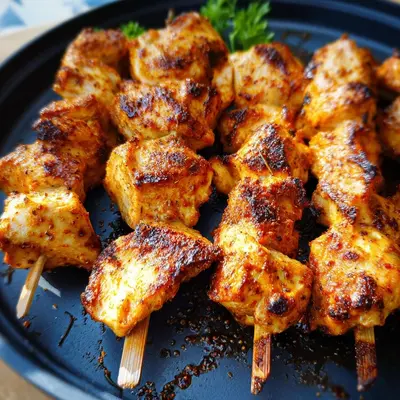 Hähnchenspieße Heißluftfritteuse: Zart & Saftig