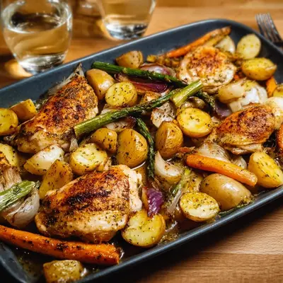 Honig-Senf-Hähnchen vom Backblech: Schnell & einfach