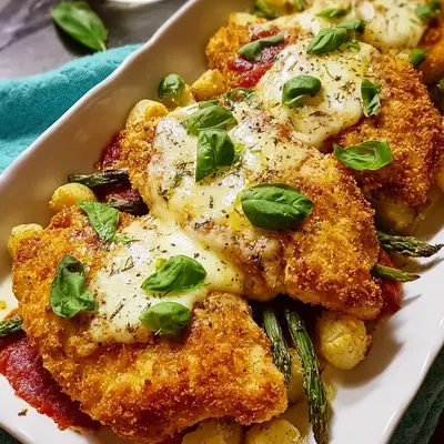 Italienisches Parmesan-Hähnchen aus dem Ofen