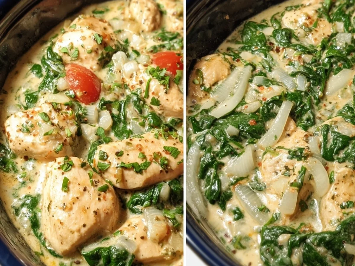 Keto Hähnchen-Spinat-Pfanne: Schnelles Low Carb Abendessen - Beitragsbild