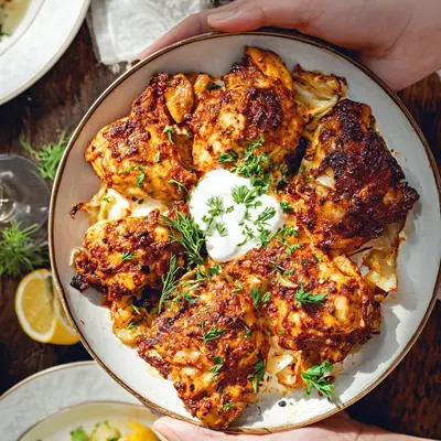 Knuspriges Joghurt-Huhn: Saftig gebratenes Hähnchen
