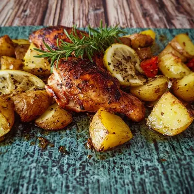 Knuspriges Zitronenhähnchen vom Blech: Einfach & schnell