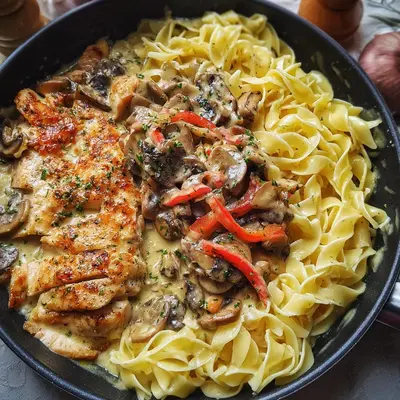 Leckere Parmesan Hähnchen Pasta: Cremig & Würzig
