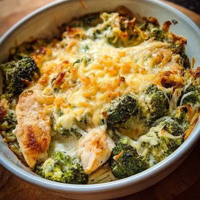Low Carb Brokkoli-Hähnchen-Auflauf: Eiweißreich & Lecker