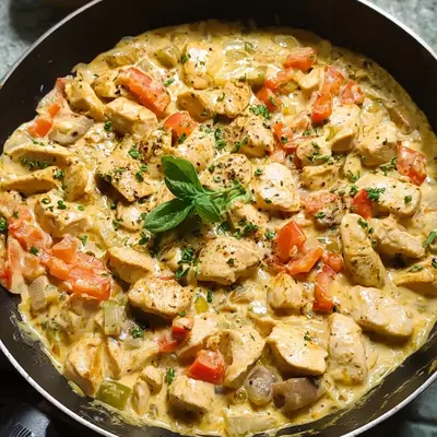 Low-Carb Hähnchen-Frischkäse-Pfanne: Cremig & Würzig