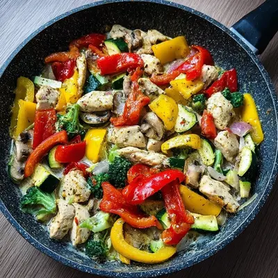 Low Carb Hähnchen-Gemüse-Pfanne: Schnell & einfach