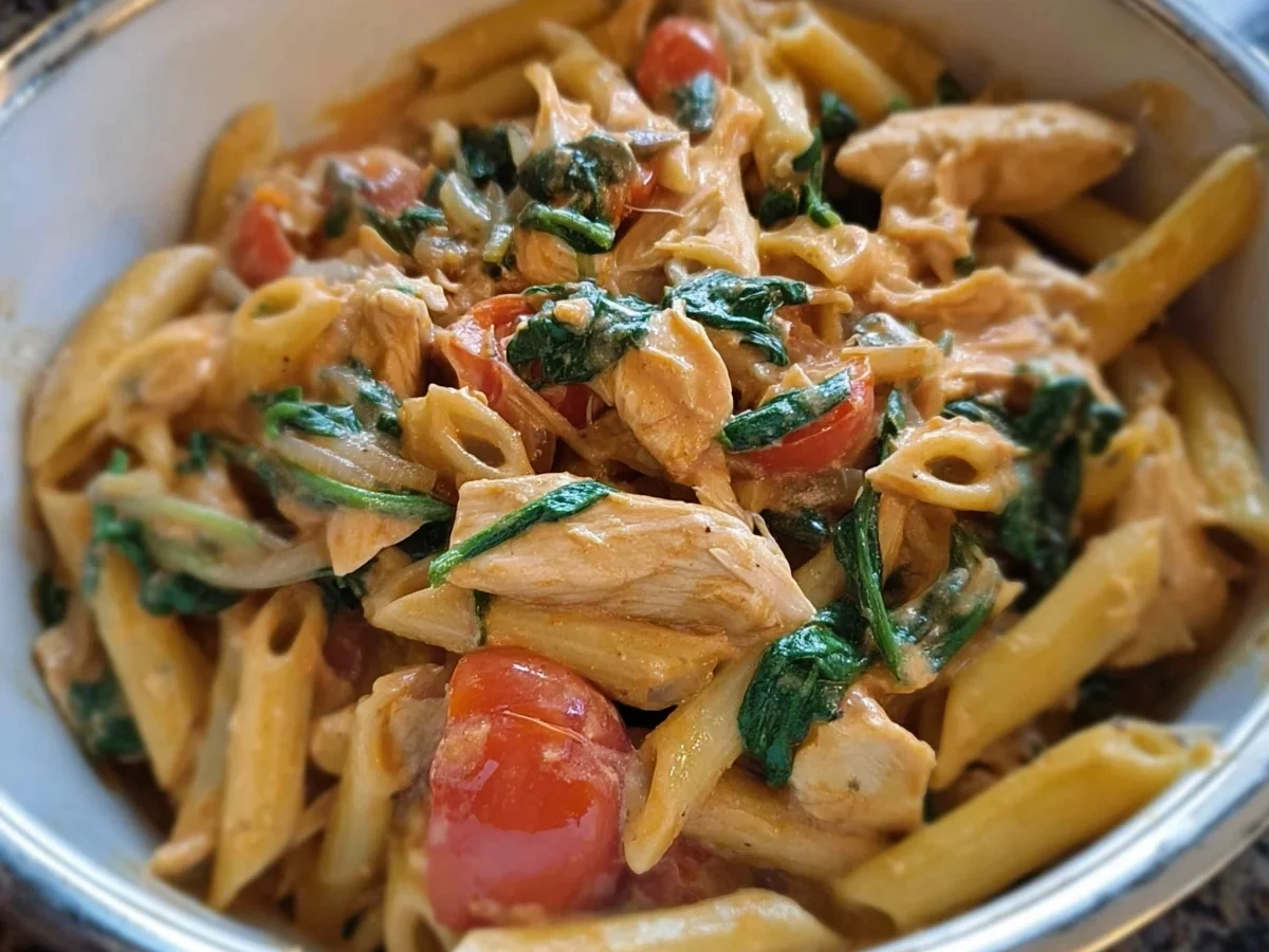 One Pot Huhn Pasta: Schnelles Familienrezept - Beitragsbild