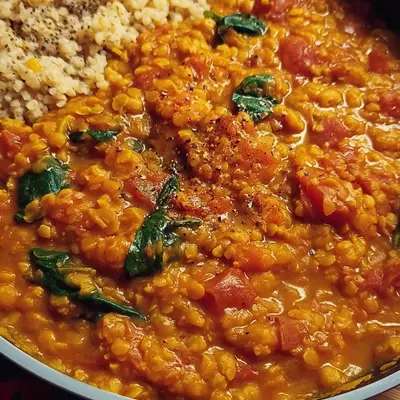 Rotes Linsencurry: Cremig, Vegan & Einfach