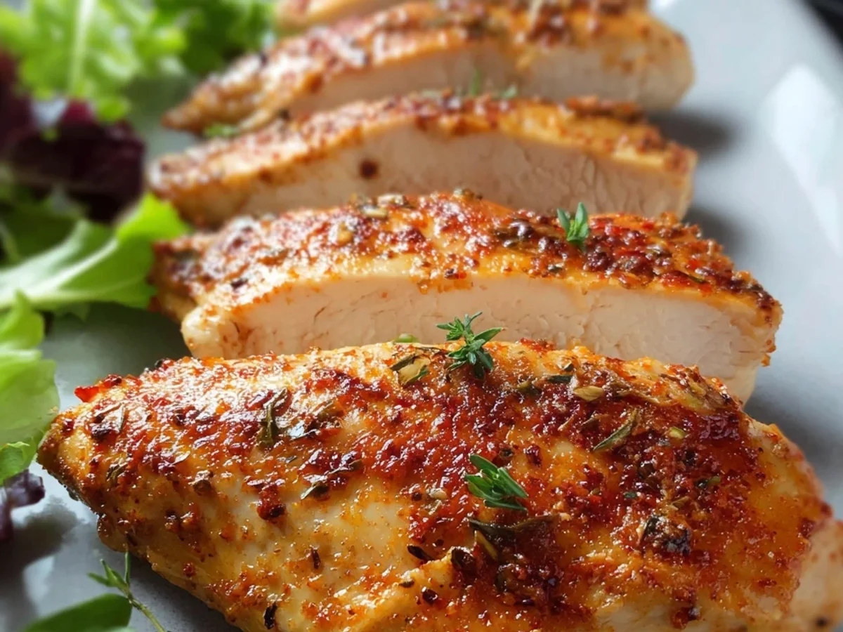 Saftige Hähnchenbrust im Backofen: Einfach & zart - Beitragsbild