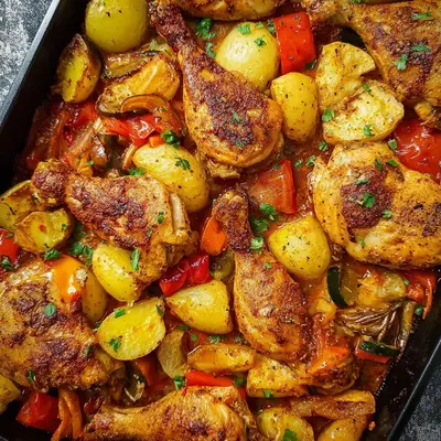 Saftige Hähnchenschenkel & Ofengemüse: Einfach & Lecker