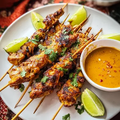 Saté-Spieße Erdnuss-Sauce: Zart, Cremig & Thai-Leicht