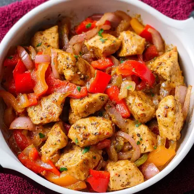 Schnelle Hähnchen-Paprika-Pfanne: Gesund in 20 Min.