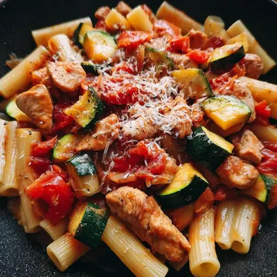 Schnelle Hähnchen-Zucchini-Pasta: Das Familienrezept