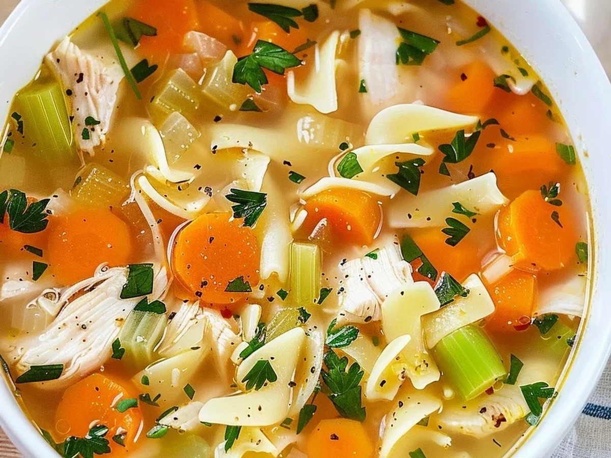 Schnelle Hühnersuppe: Herzhaft in 30 Minuten - Beitragsbild