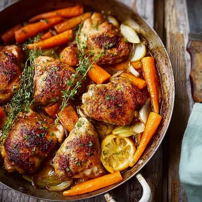 Schnelles 25-Minuten-Huhn mit Möhrchen