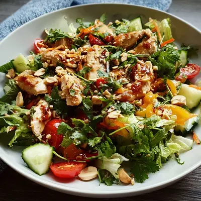 Thai-Salat mit Hähnchenbrust: Frisch & leicht
