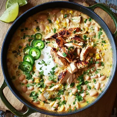 Weißes Chili mit Grillhähnchen: Cremig & würzig